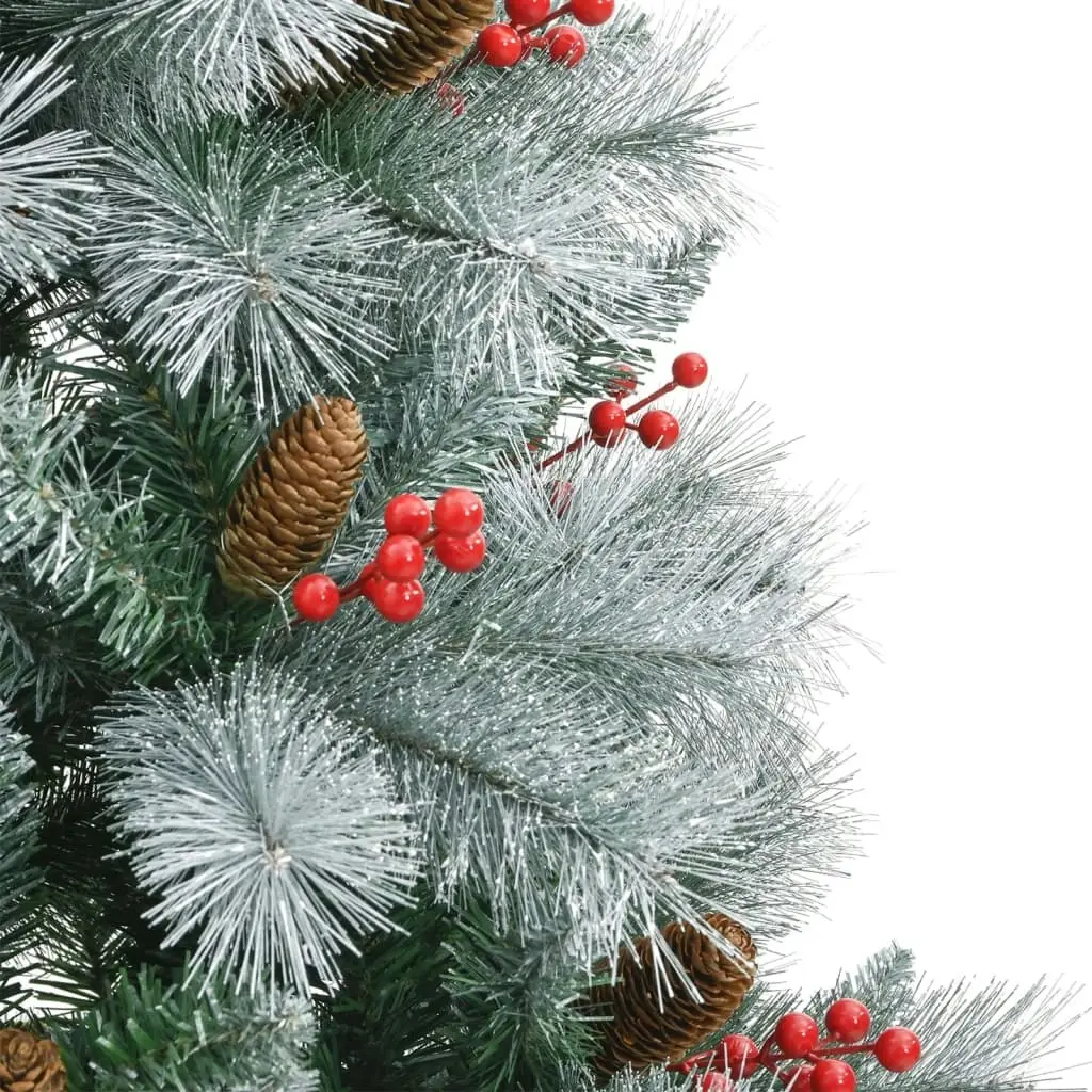 Artificial Hinged Christmas Tree with Cones and Berries 180 cm 357712