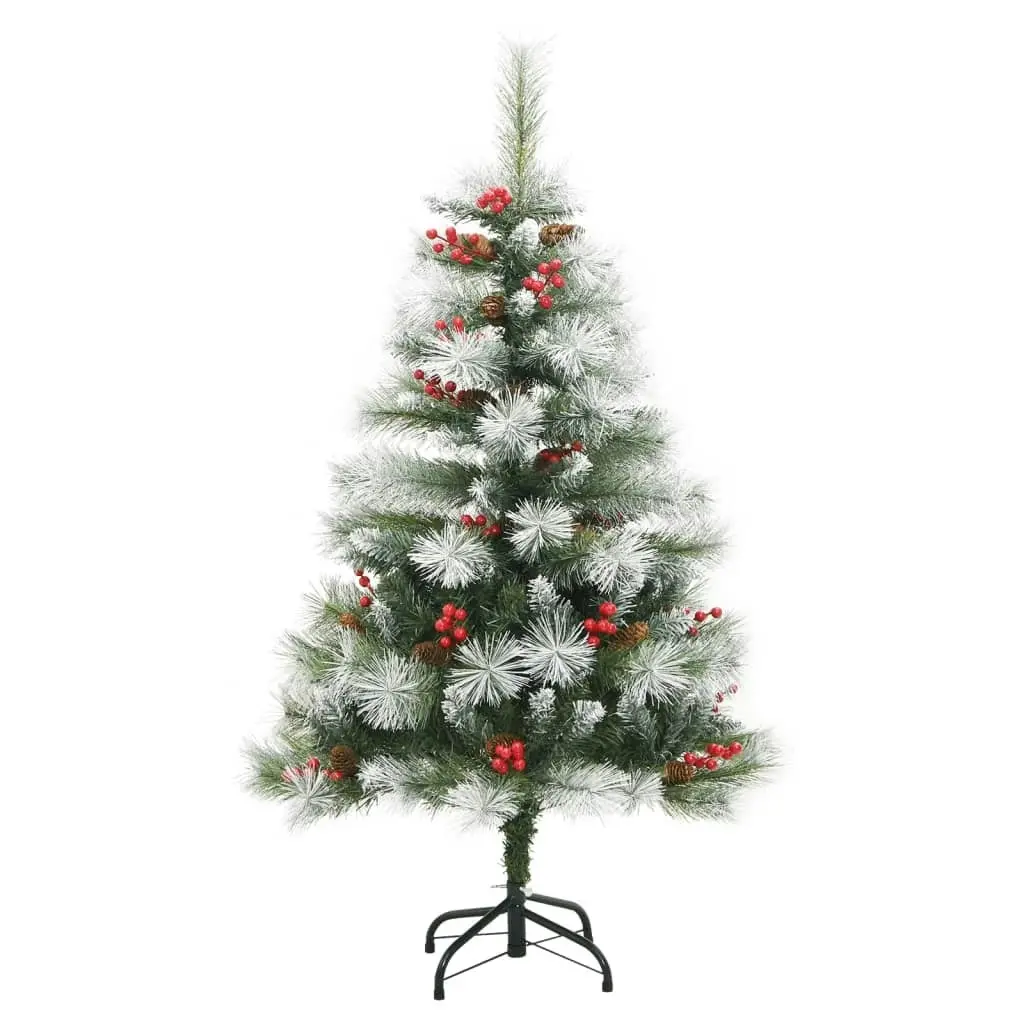 Artificial Hinged Christmas Tree with Cones and Berries 120 cm 357710