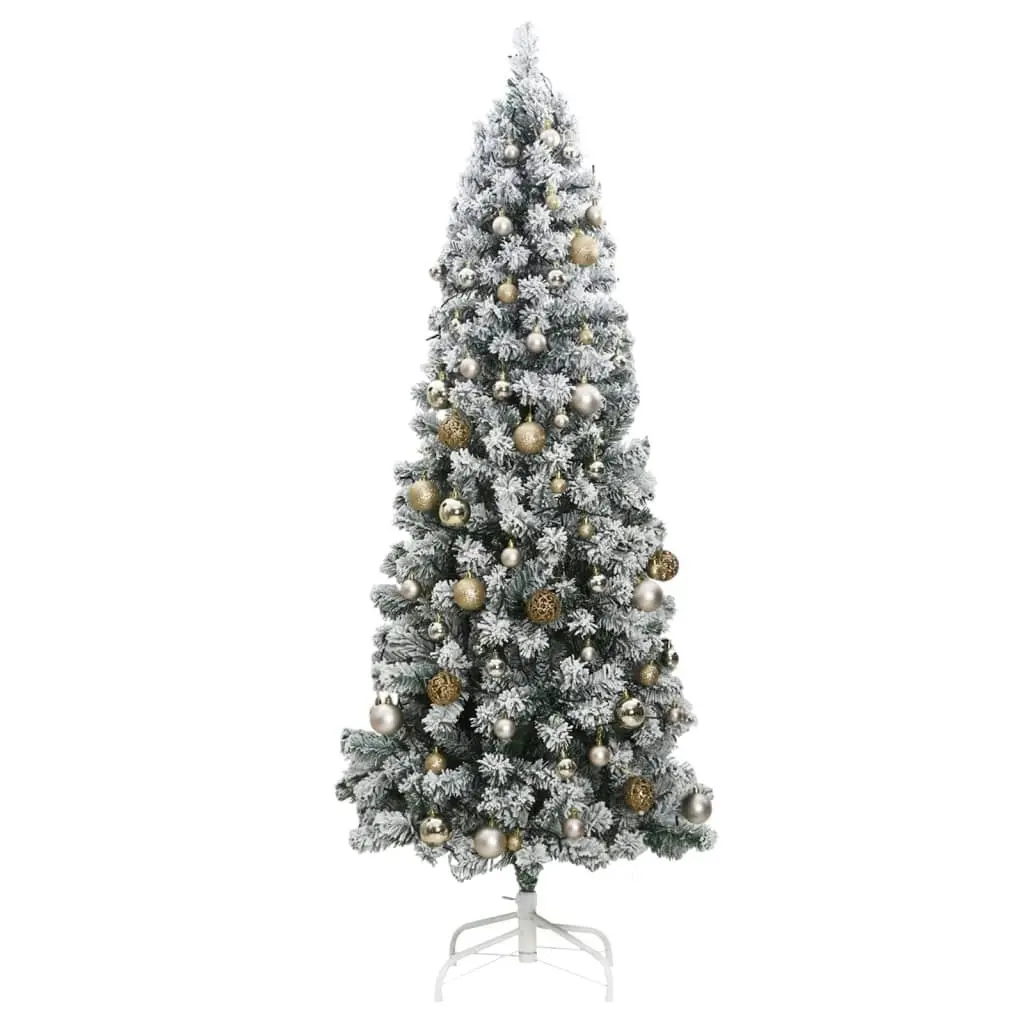 Artificial Hinged Christmas Tree with 300 LEDs & Ball Set 180 cm 3210492