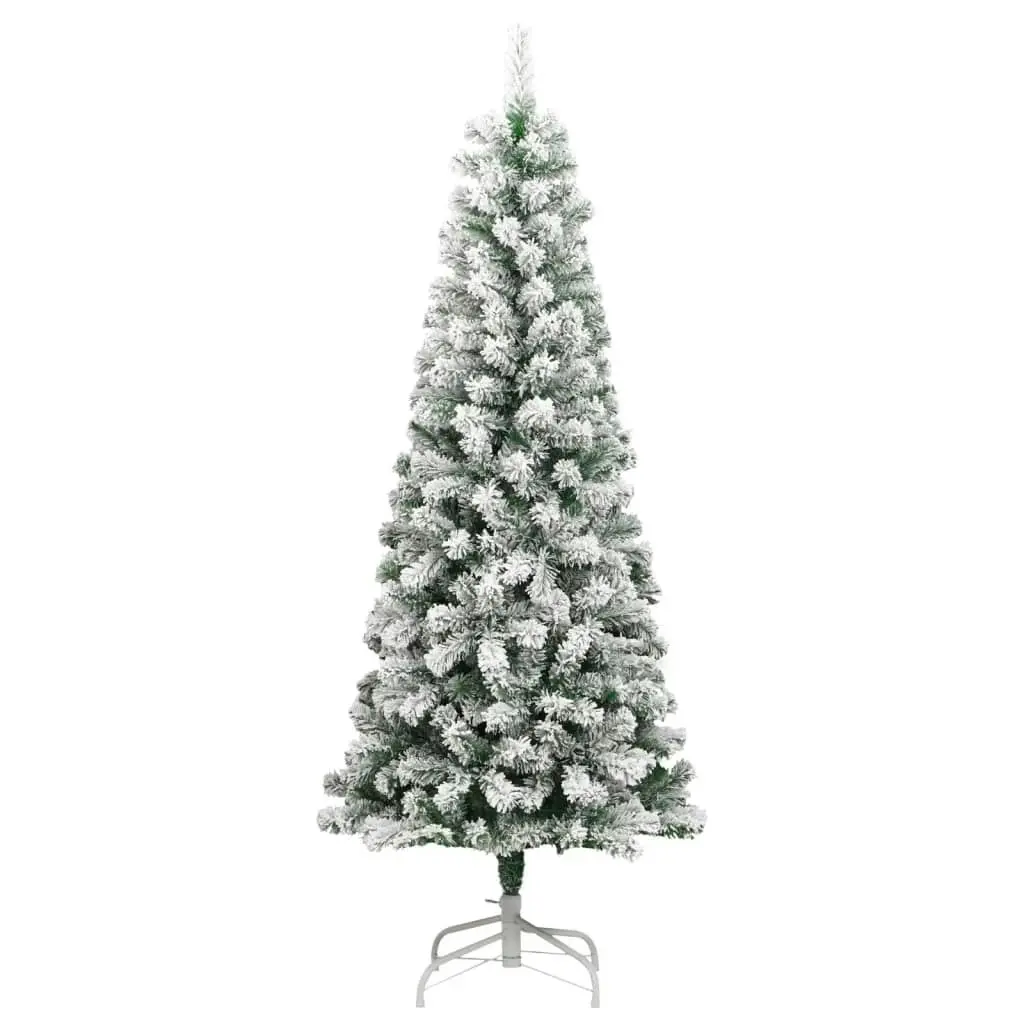 Artificial Hinged Christmas Tree with Flocked Snow 180 cm 358381