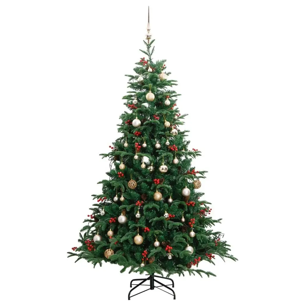 Artificial Hinged Christmas Tree with 300 LEDs & Ball Set 180 cm 3210489