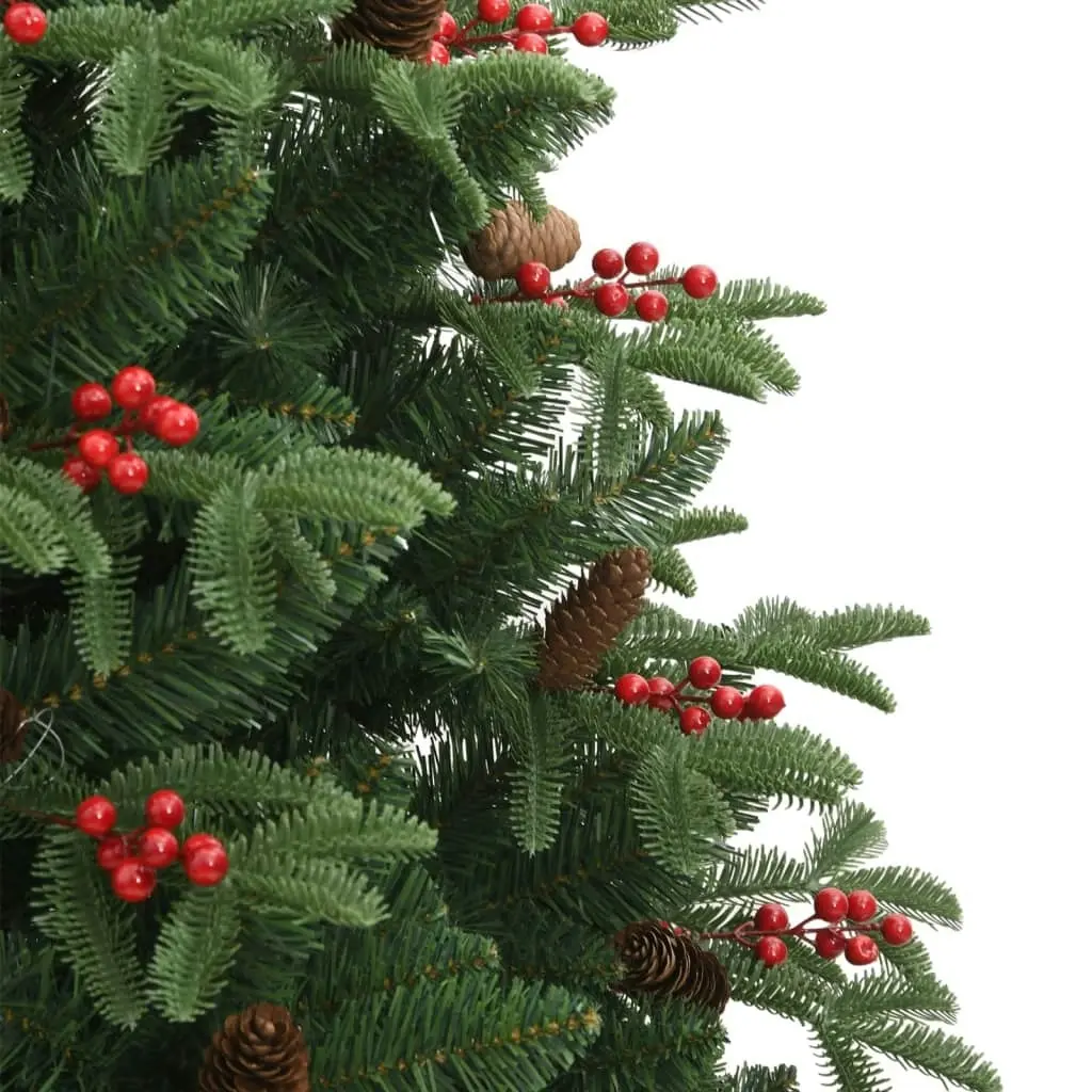 Artificial Hinged Christmas Tree with Cones and Berries 180 cm 358376