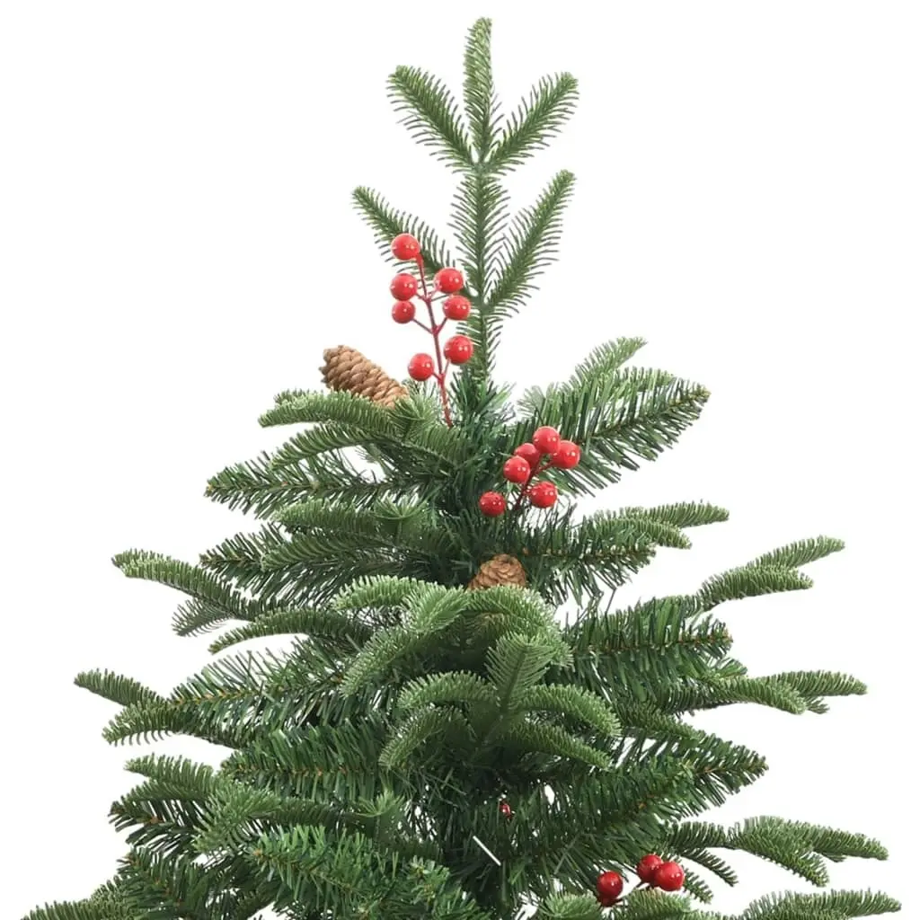 Artificial Hinged Christmas Tree with Cones and Berries 180 cm 358376