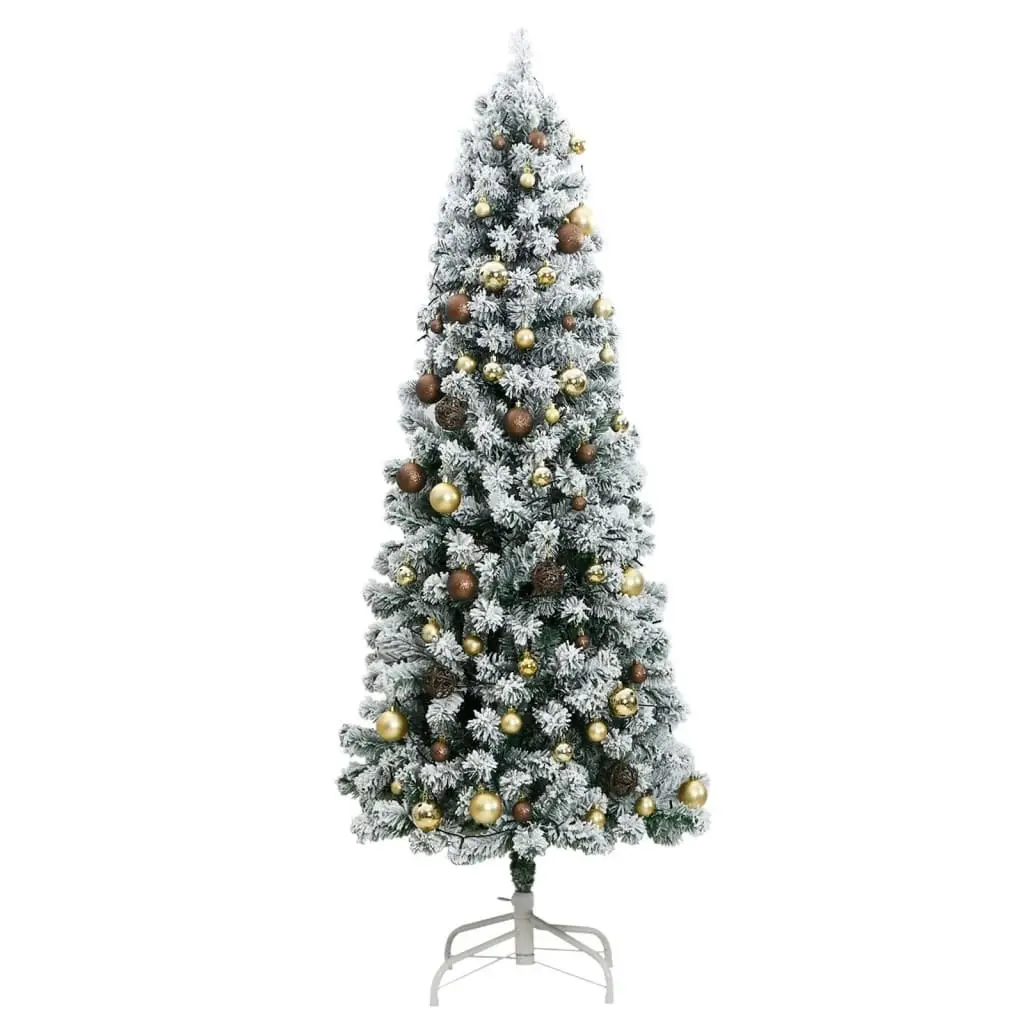 Artificial Hinged Christmas Tree with 300 LEDs & Ball Set 180 cm 3210483