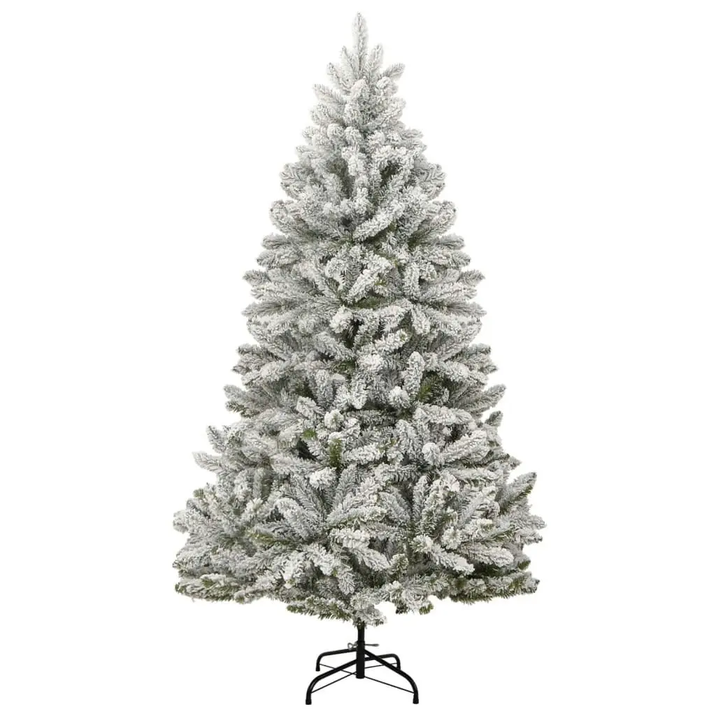 Artificial Hinged Christmas Tree with Flocked Snow 210 cm 357794