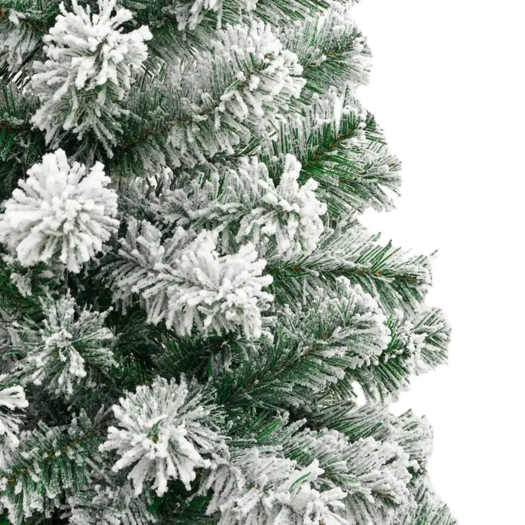 Artificial Hinged Christmas Tree with Flocked Snow 210 cm 358382