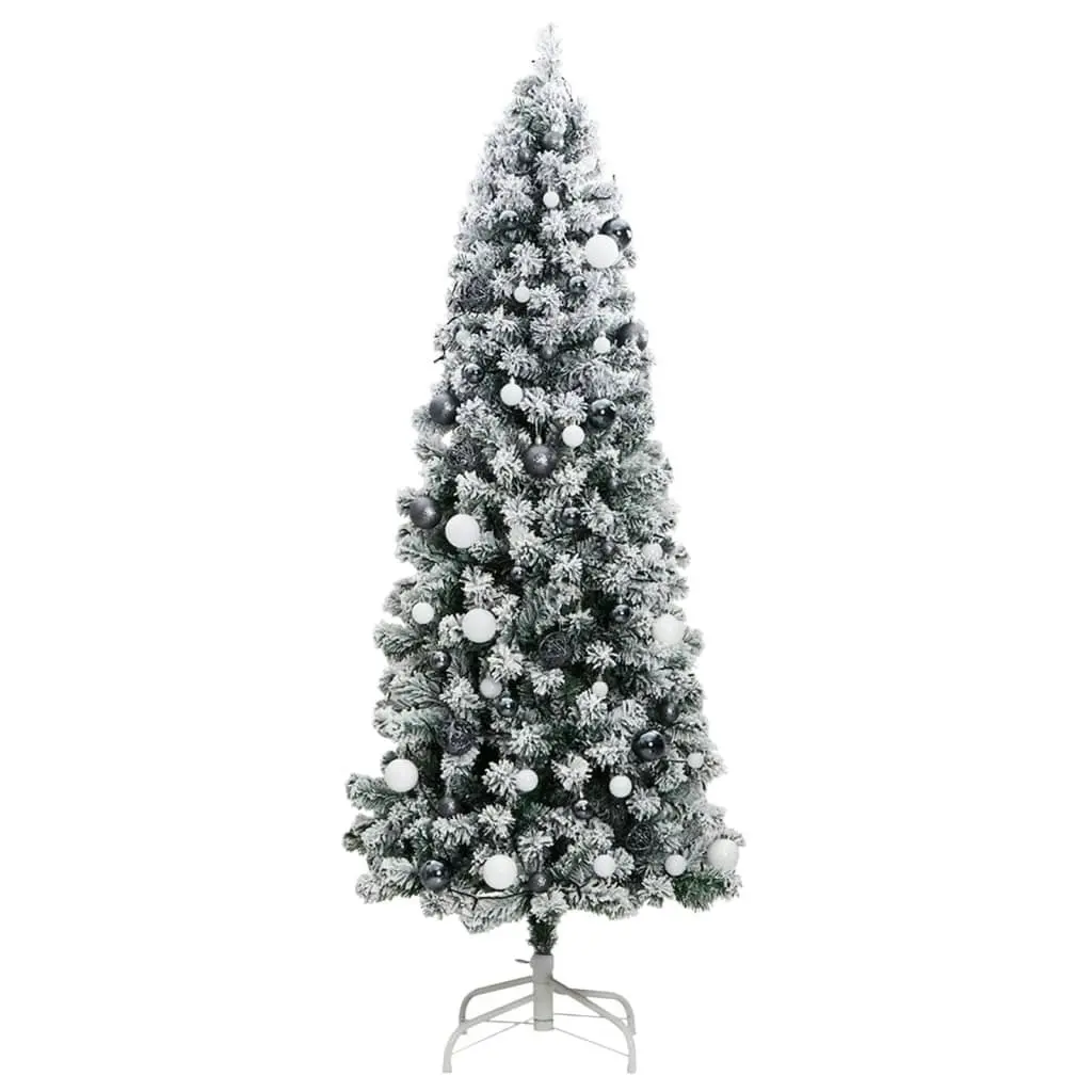 Artificial Hinged Christmas Tree with 300 LEDs & Ball Set 210 cm 3210502