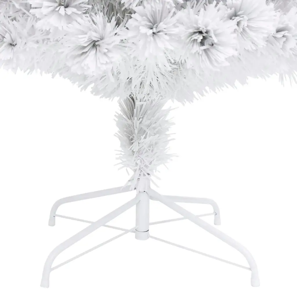 Artificial Pre-lit Christmas Tree White 180 cm Fibre Optic 329086