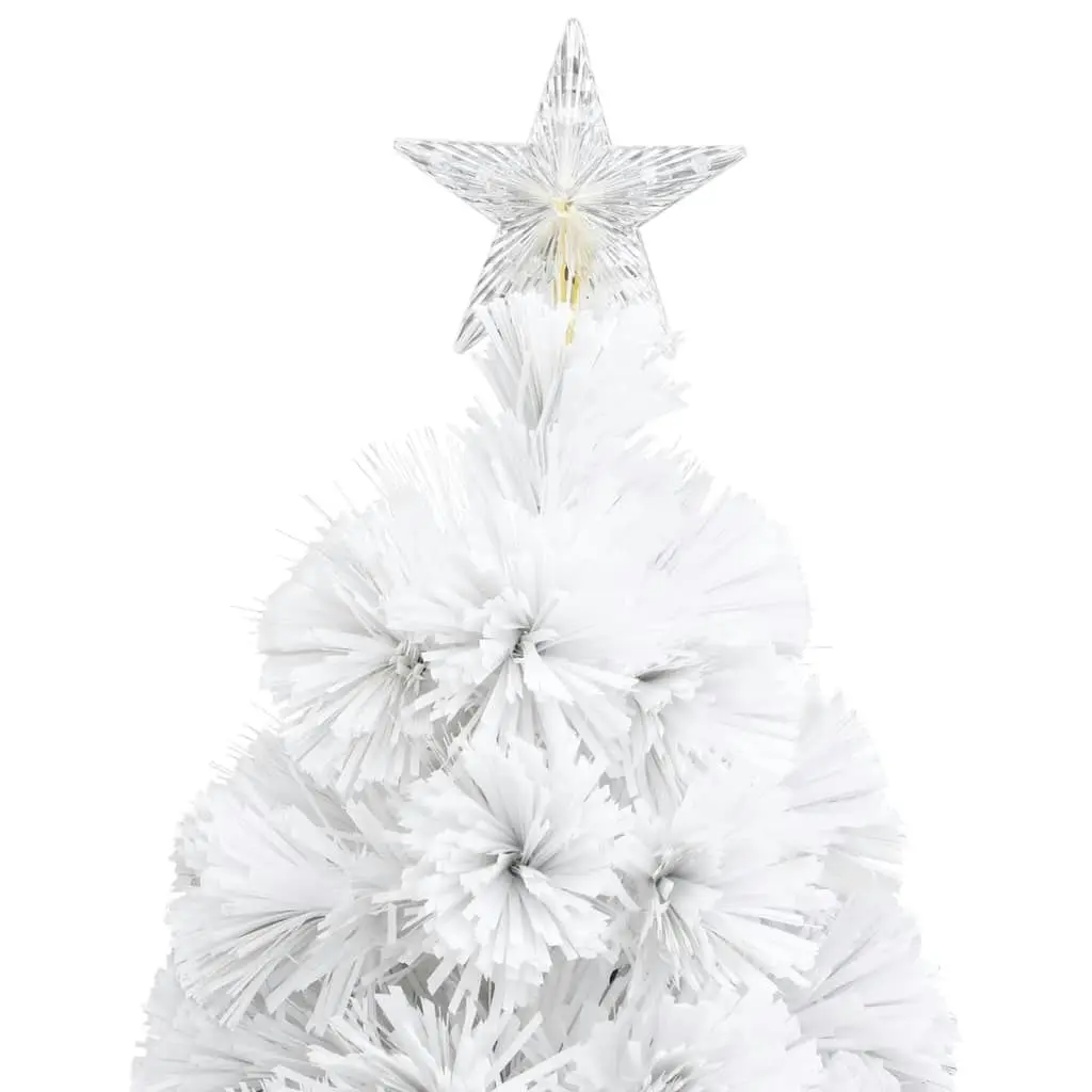 Artificial Pre-lit Christmas Tree White 64 cm Fibre Optic 329083