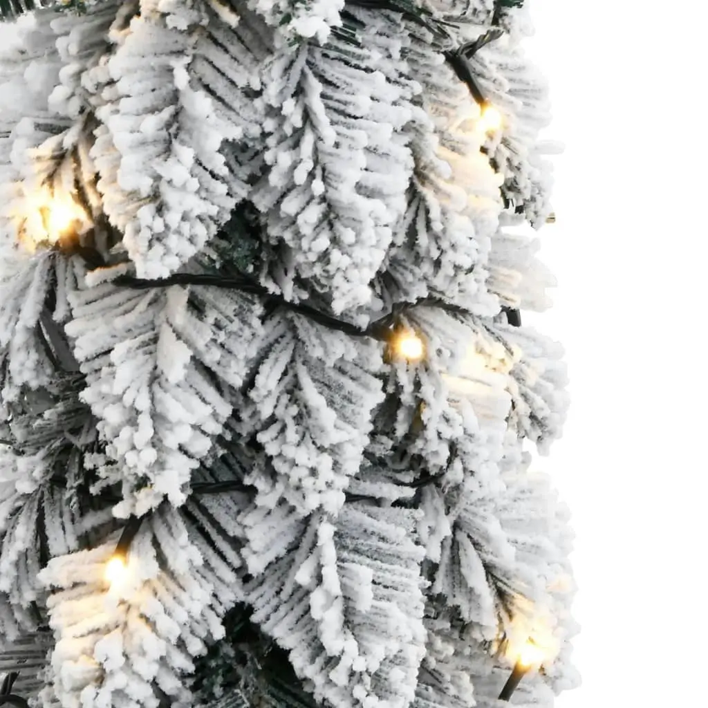 Artificial Pre-lit Christmas Tree with 30 LEDs and Flocked Snow 60 cm 357694