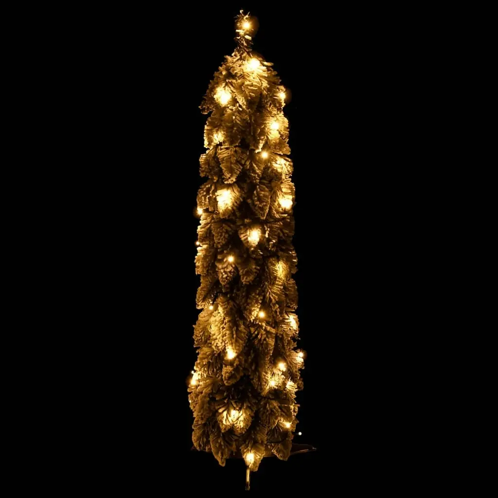 Artificial Pre-lit Christmas Tree with 30 LEDs and Flocked Snow 60 cm 357694