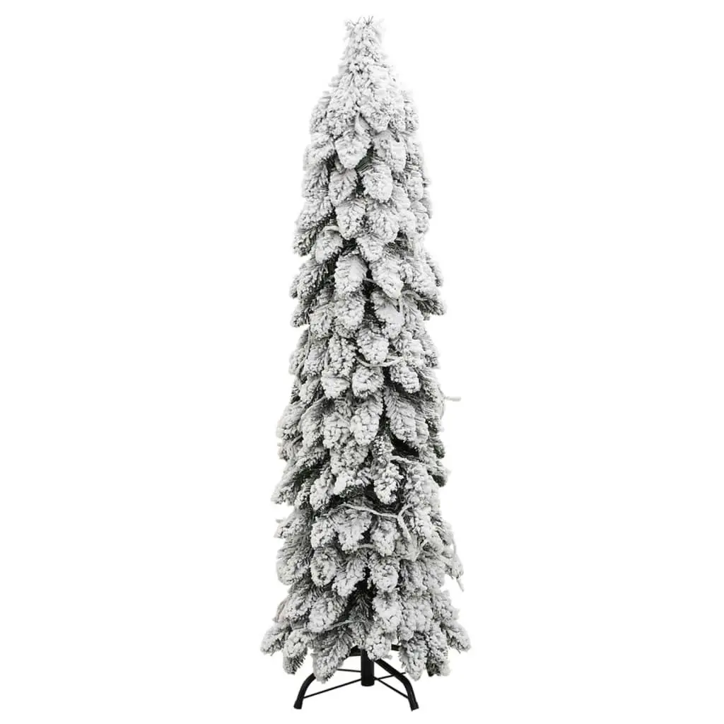 Artificial Pre-lit Christmas Tree with 60 LEDs and Flocked Snow 120 cm 357696