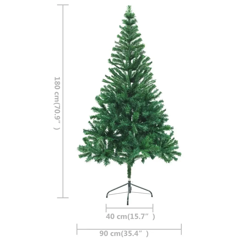 Artificial Pre-lit Christmas Tree with Ball Set 180 cm 564 Branches 3077661