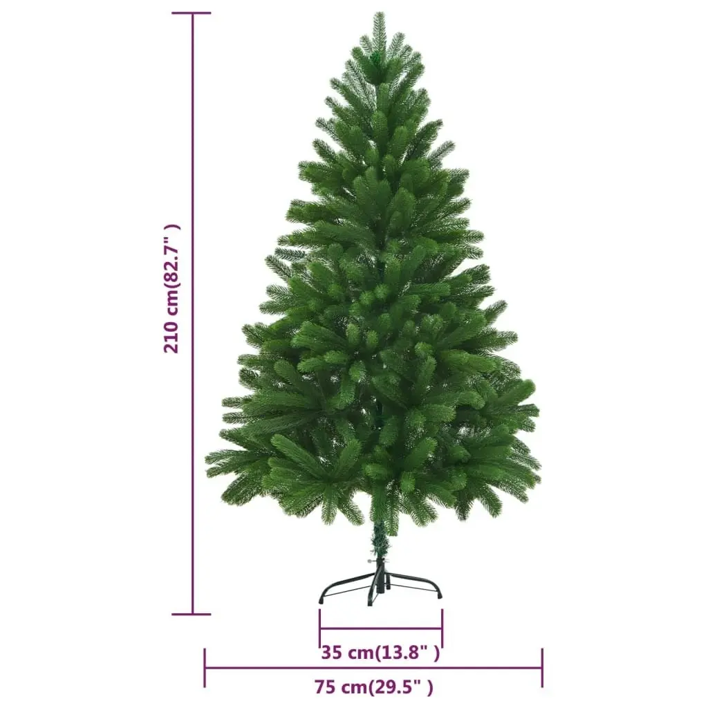 Artificial Pre-lit Christmas Tree with Ball Set 210 cm Green 3077728