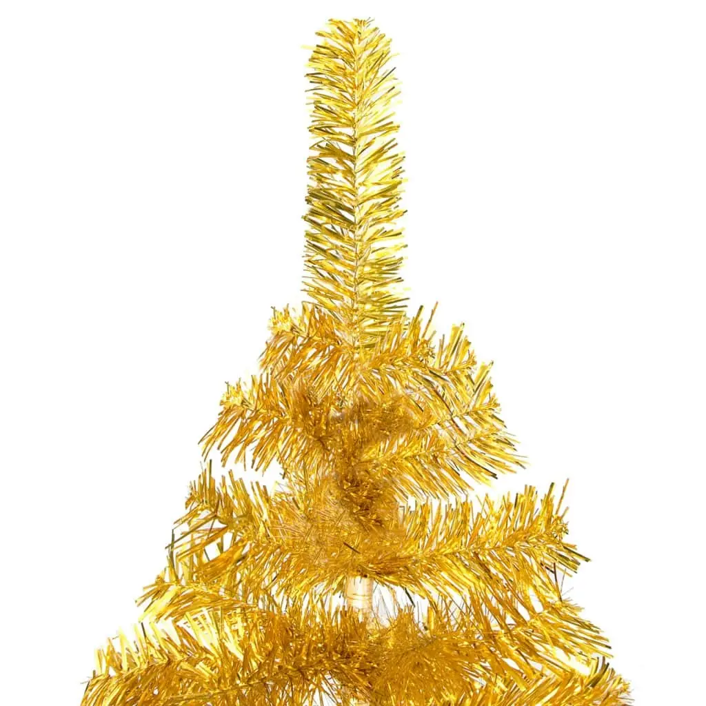 Artificial Pre-lit Christmas Tree with Ball Set Gold 120 cm PET 3077689