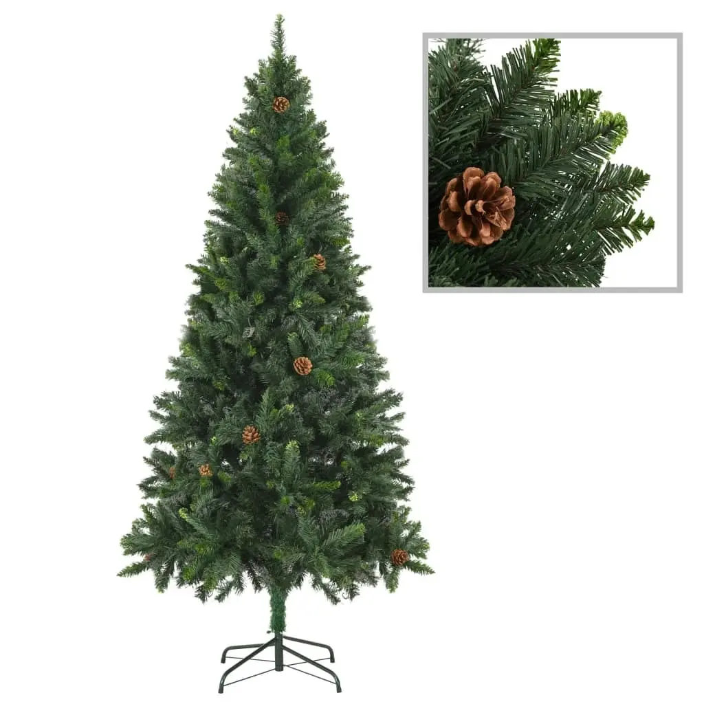 Artificial Pre-lit Christmas Tree with Ball Set Green 210 cm 3077798