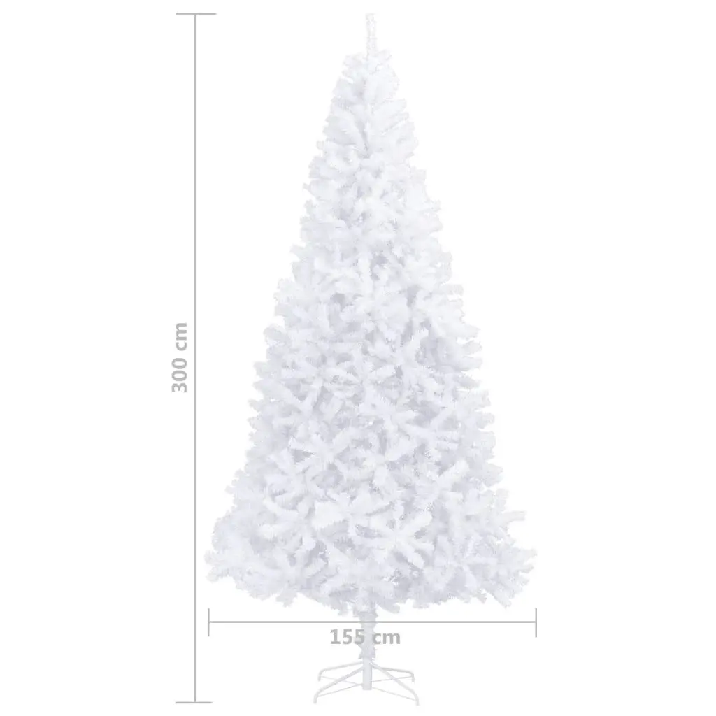 Artificial Pre-lit Christmas Tree with Ball Set LEDs 300 cm White 3077789