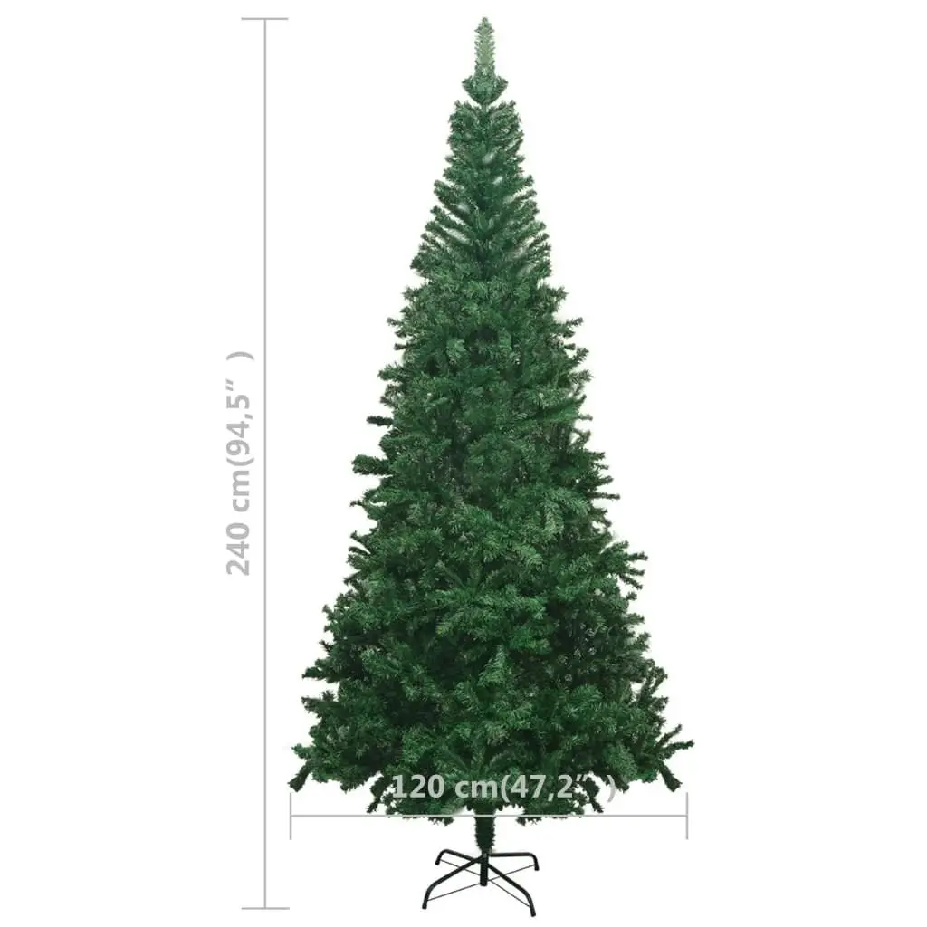 Artificial Pre-lit Christmas Tree with Ball Set L 240 cm Green 3077577