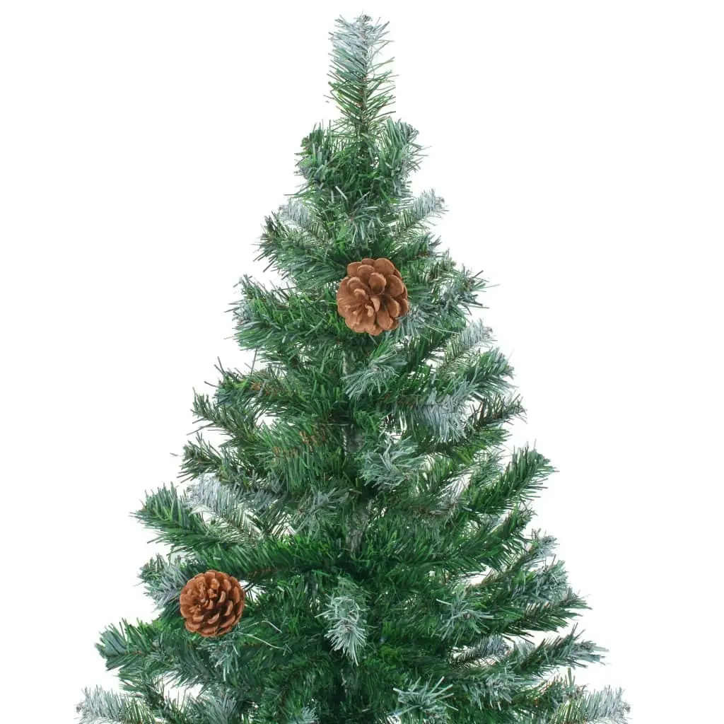 Artificial Pre-lit Christmas Tree with Ball Set Pinecones 180 cm 3077700