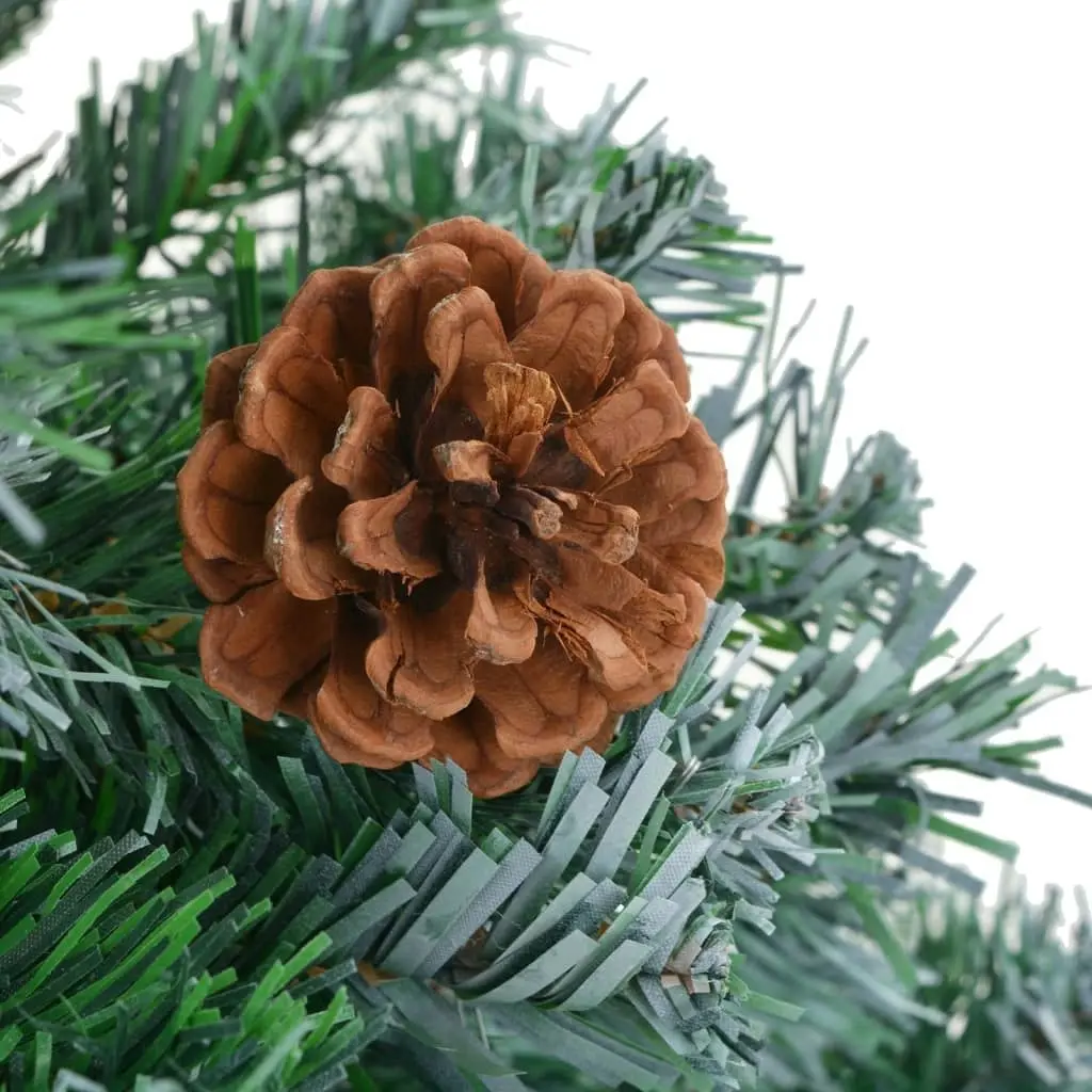 Artificial Pre-lit Christmas Tree with Ball Set Pinecones 180 cm 3077700