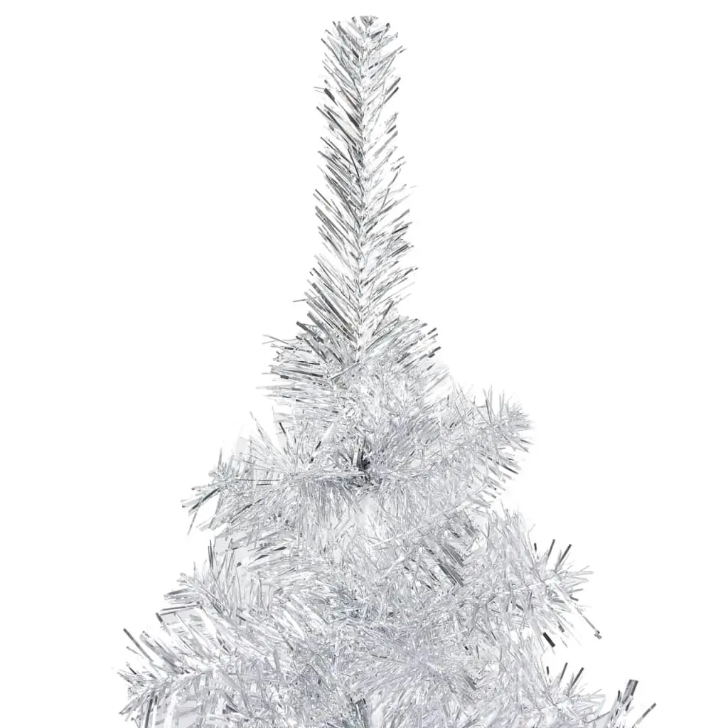 Artificial Pre-lit Christmas Tree with Ball Set Silver 120 cm PET 3077694