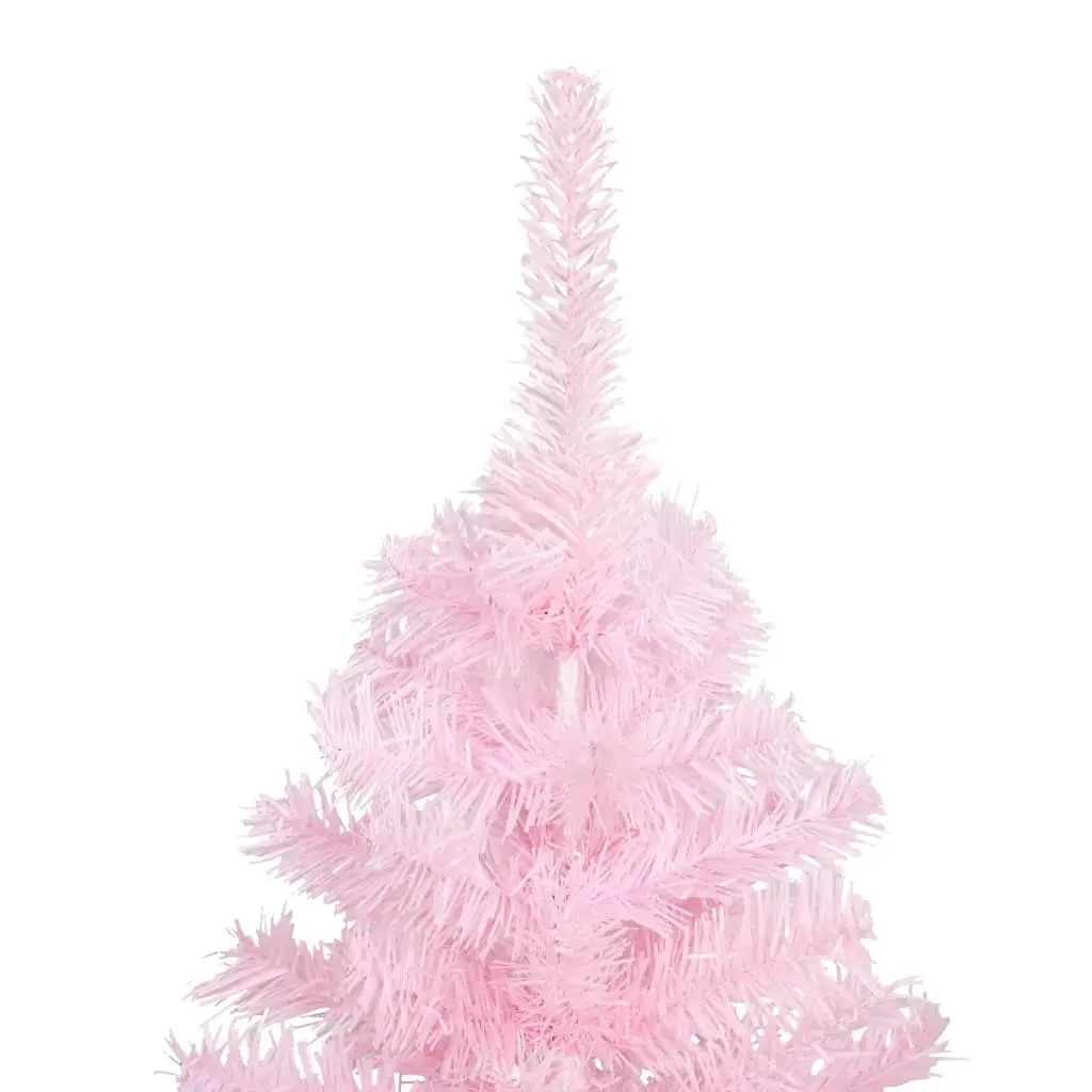 Artificial Pre-lit Christmas Tree with Ball Set Pink 240 cm PVC 3077501