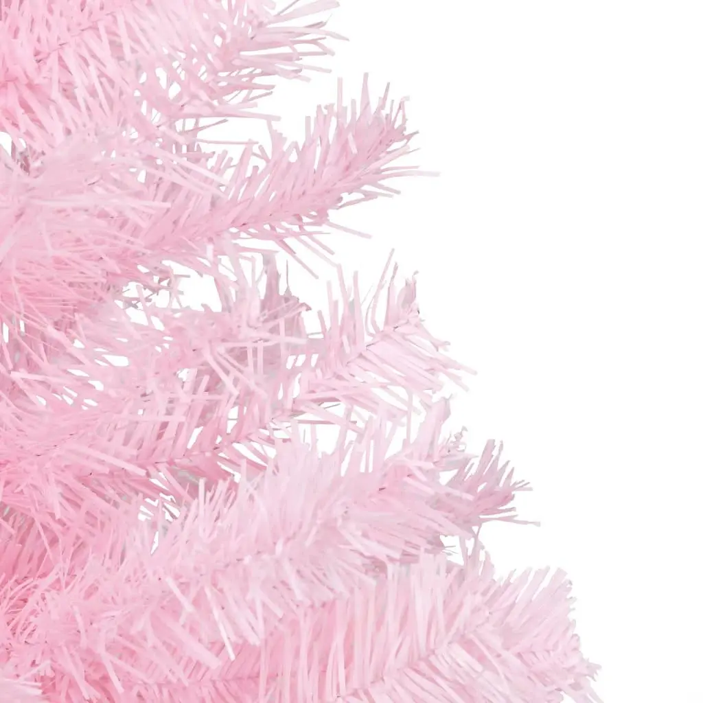 Artificial Pre-lit Christmas Tree with Ball Set Pink 150 cm PVC 3077670