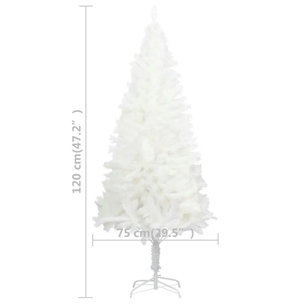 Artificial Pre-lit Christmas Tree with Ball Set White 120 cm 3077718