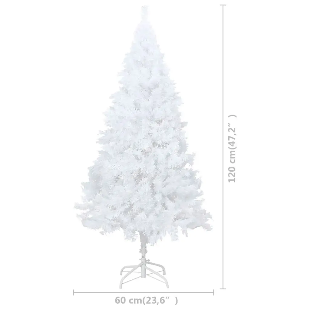 Artificial Pre-lit Christmas Tree with Ball Set White 120 cm PVC 3077711