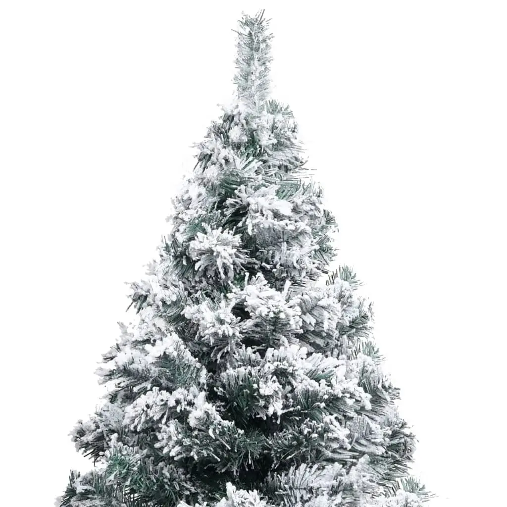 Artificial Pre-lit Christmas Tree with Flocked Snow Green 120 cm 3077765