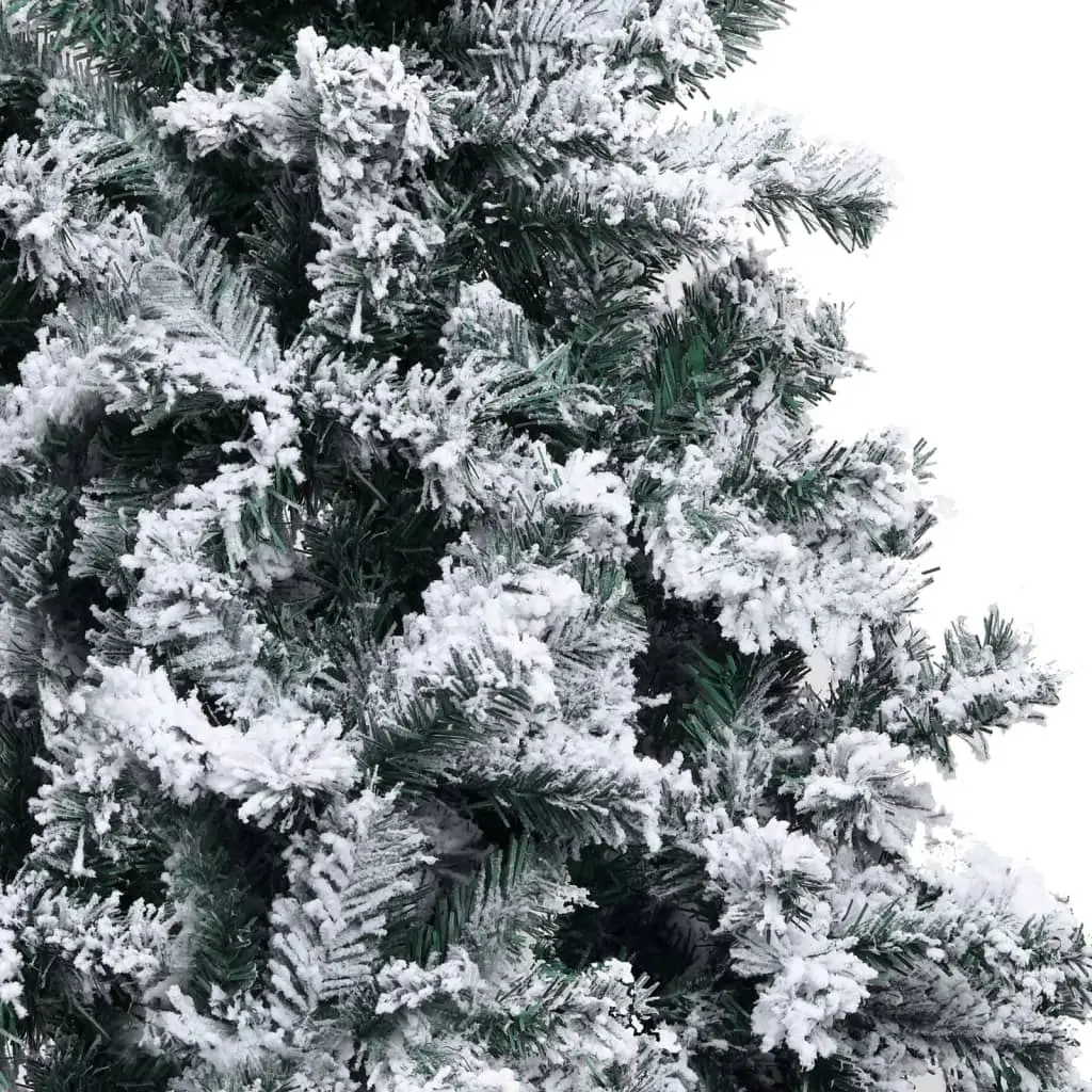 Artificial Pre-lit Christmas Tree with Flocked Snow Green 120 cm 3077765