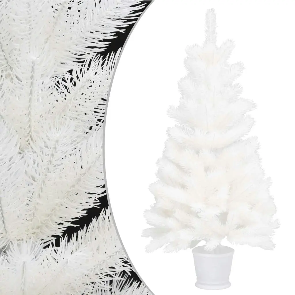 Artificial Pre-lit Christmas Tree with Ball Set White 90 cm 3077717