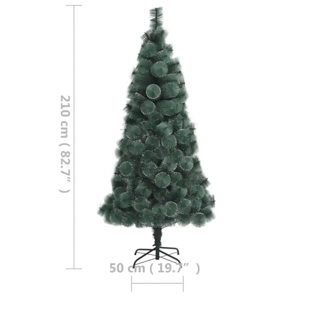 Artificial Pre-lit Christmas Tree with Stand Green 210 cm PET 3077776