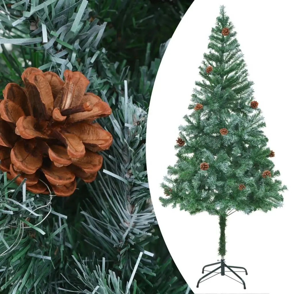 Artificial Pre-lit Christmas Tree with Pine Cones 180 cm 3077442