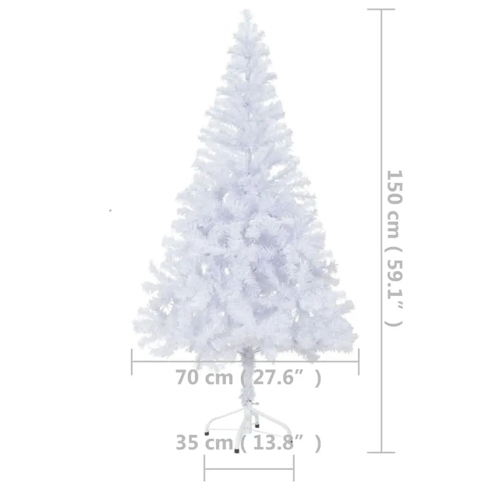 Artificial Pre-lit Christmas Tree with Stand 150 cm 380 Branches 3077407