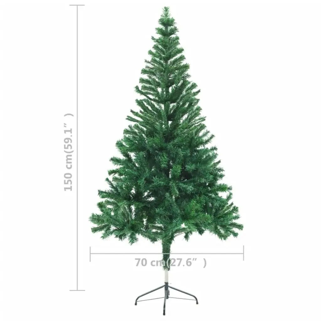 Artificial Pre-lit Christmas Tree with Stand 150 cm 380 Branches 3077402