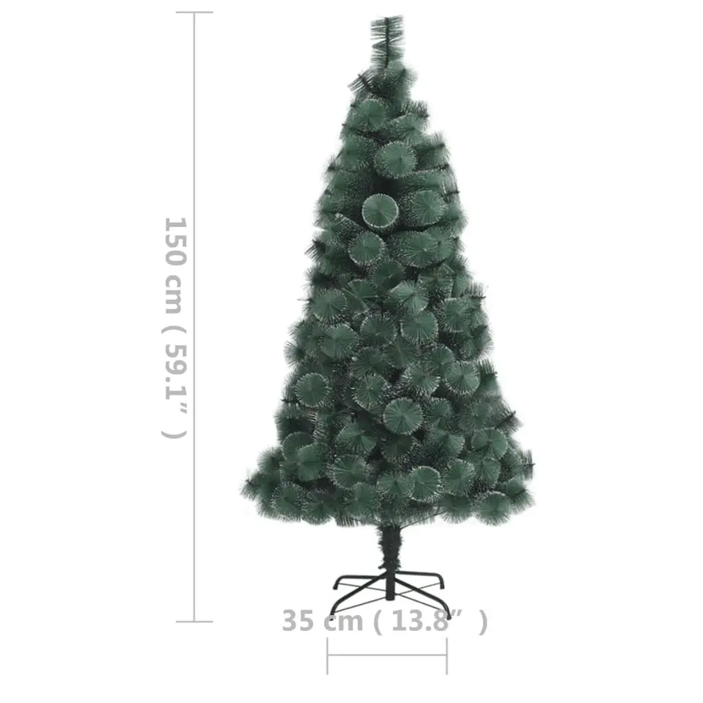 Artificial Pre-lit Christmas Tree with Stand Green 150 cm PET 3077774