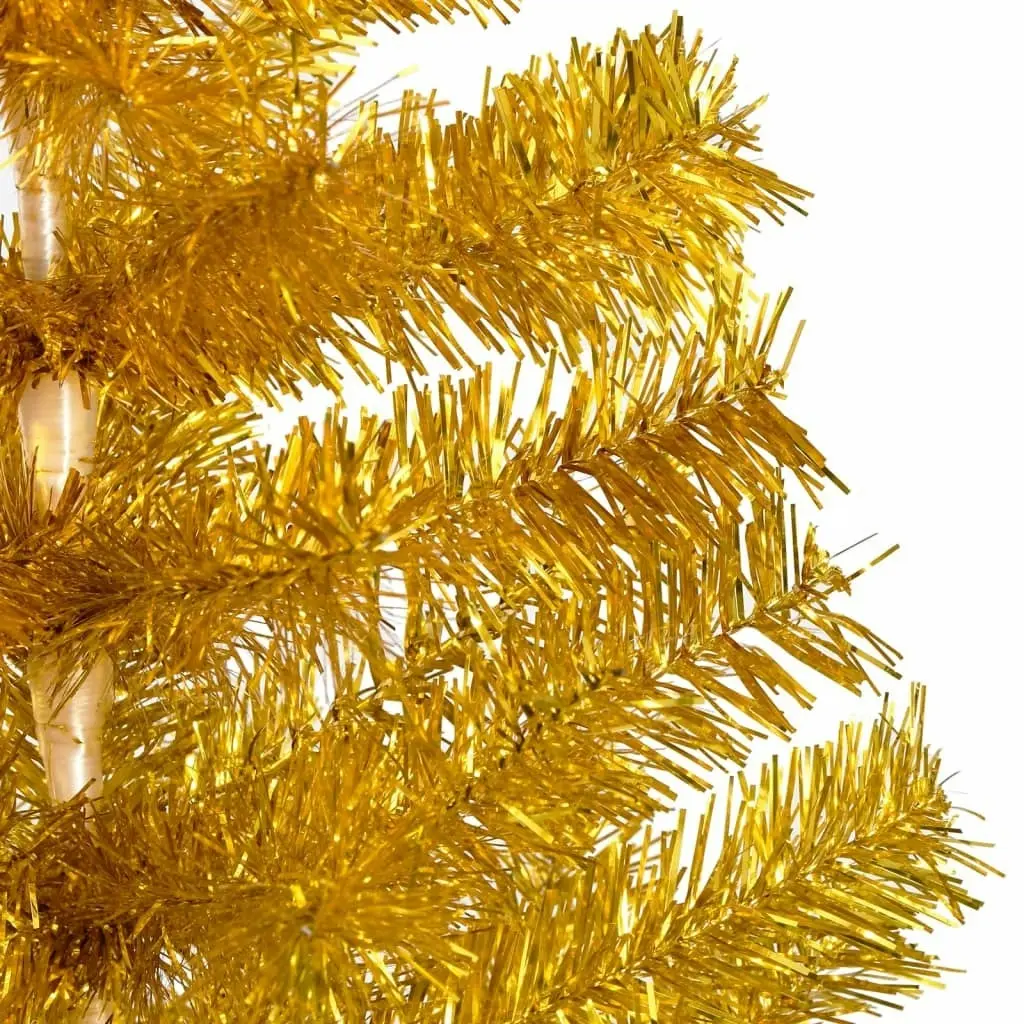 Artificial Pre-lit Christmas Tree with Stand Gold 120 cm PET 3077431