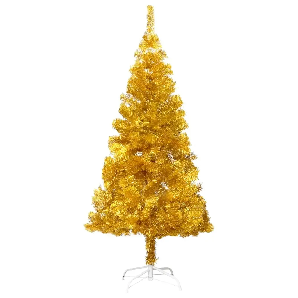 Artificial Pre-lit Christmas Tree with Stand Gold 120 cm PET 3077431