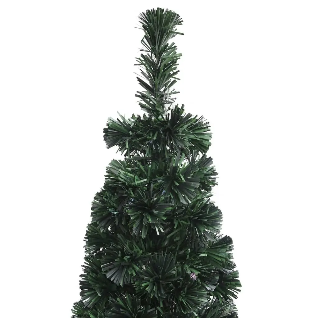 Artificial Slim Christmas Tree with Stand 240 cm Fibre Optic 329082