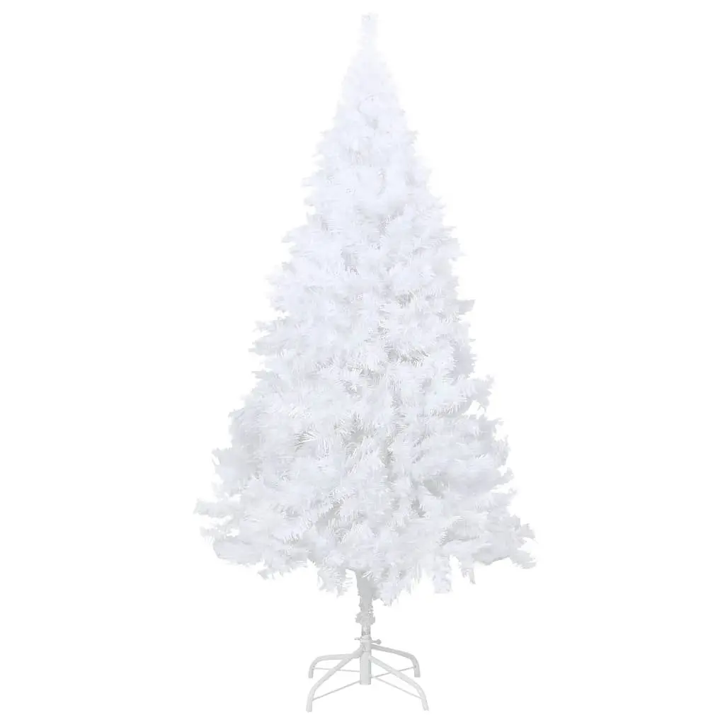 Artificial Pre-lit Christmas Tree with Thick Branches White 150 cm 3077454