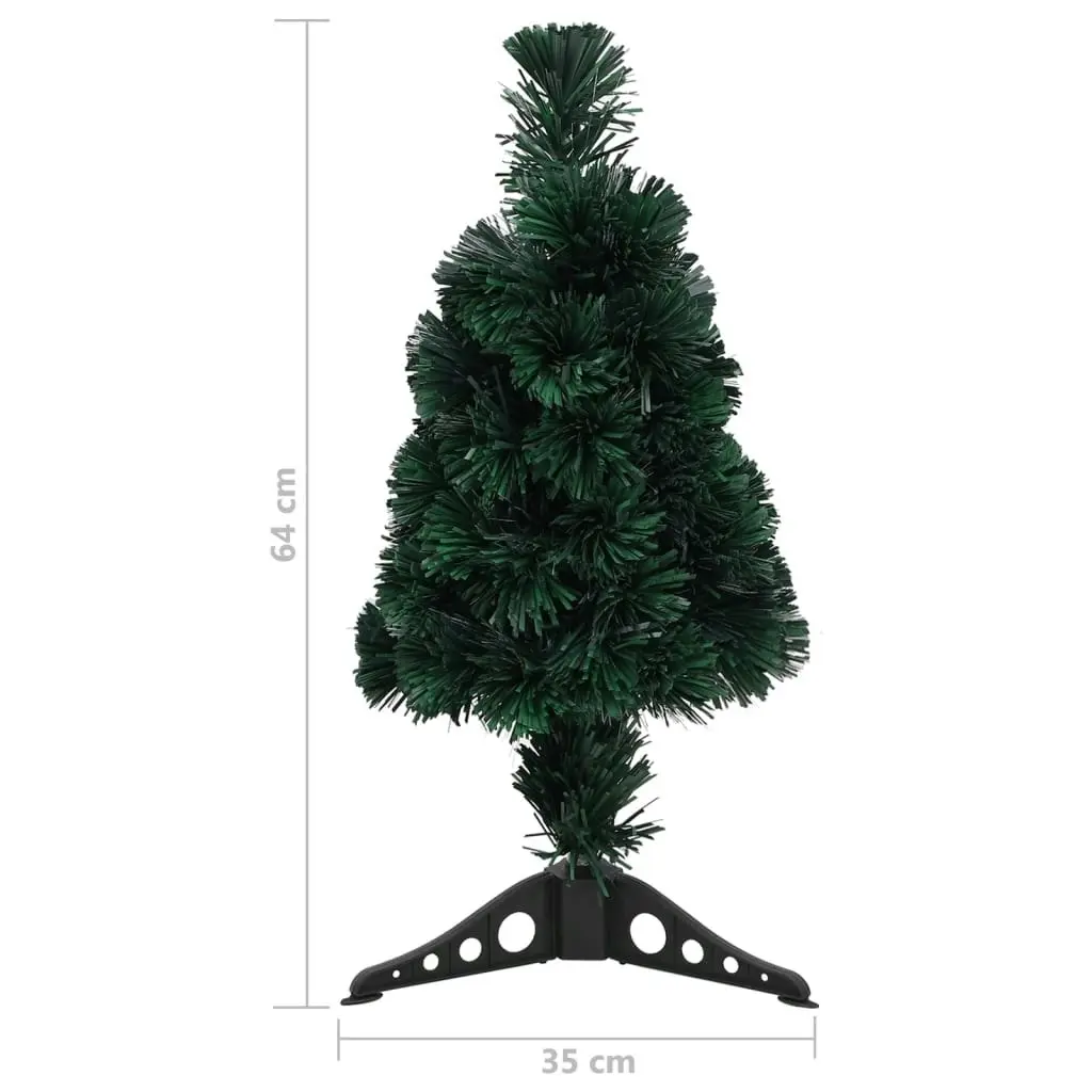 Artificial Slim Christmas Tree with Stand 64 cm Fibre Optic 329077