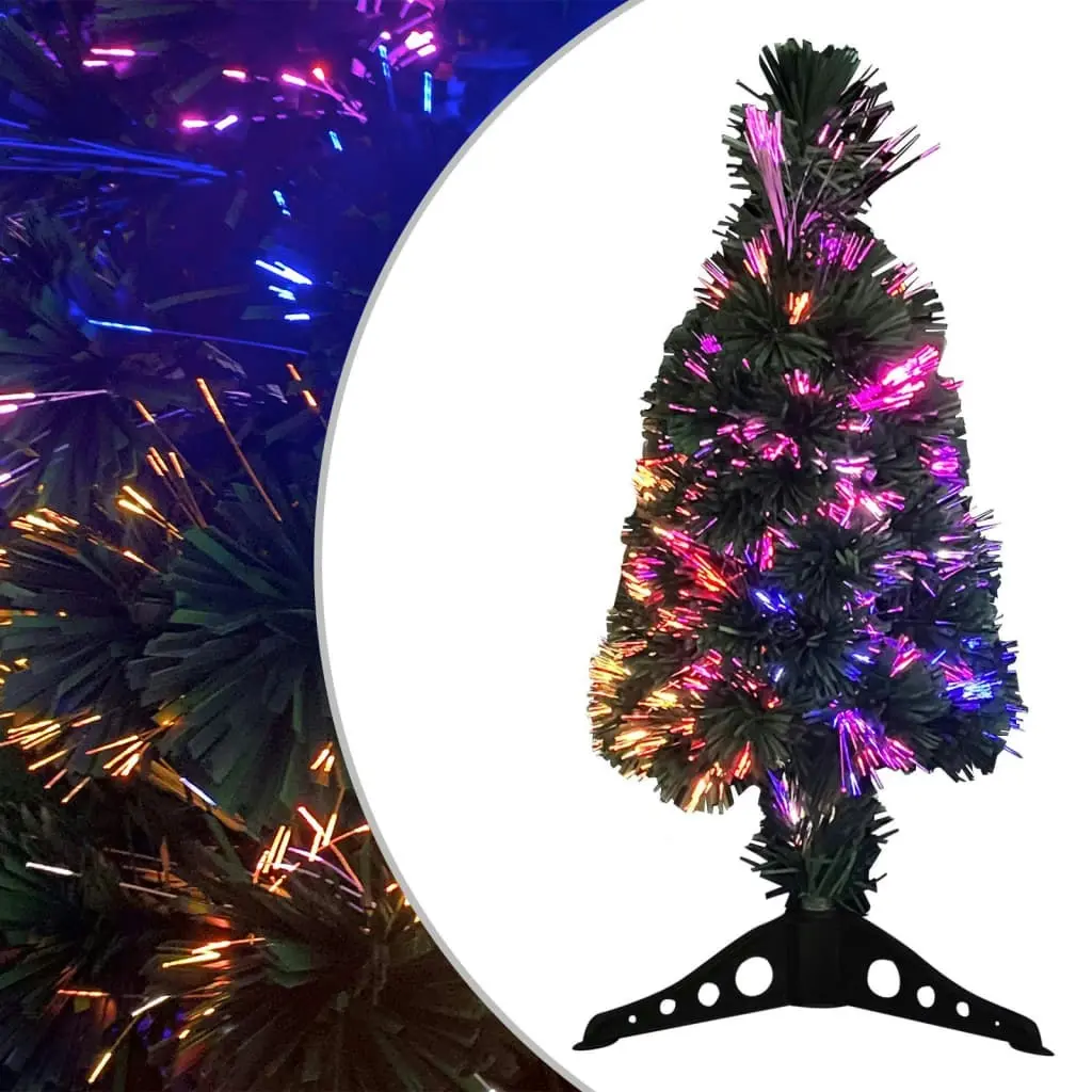 Artificial Slim Christmas Tree with Stand 64 cm Fibre Optic 329077