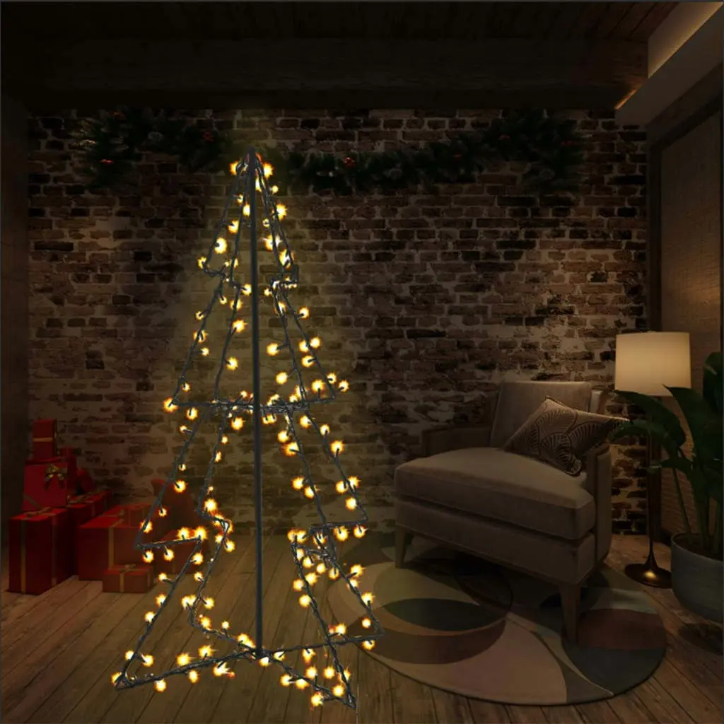 Christmas Cone Tree 160 LEDs Indoor and Outdoor 78x120 cm 51005