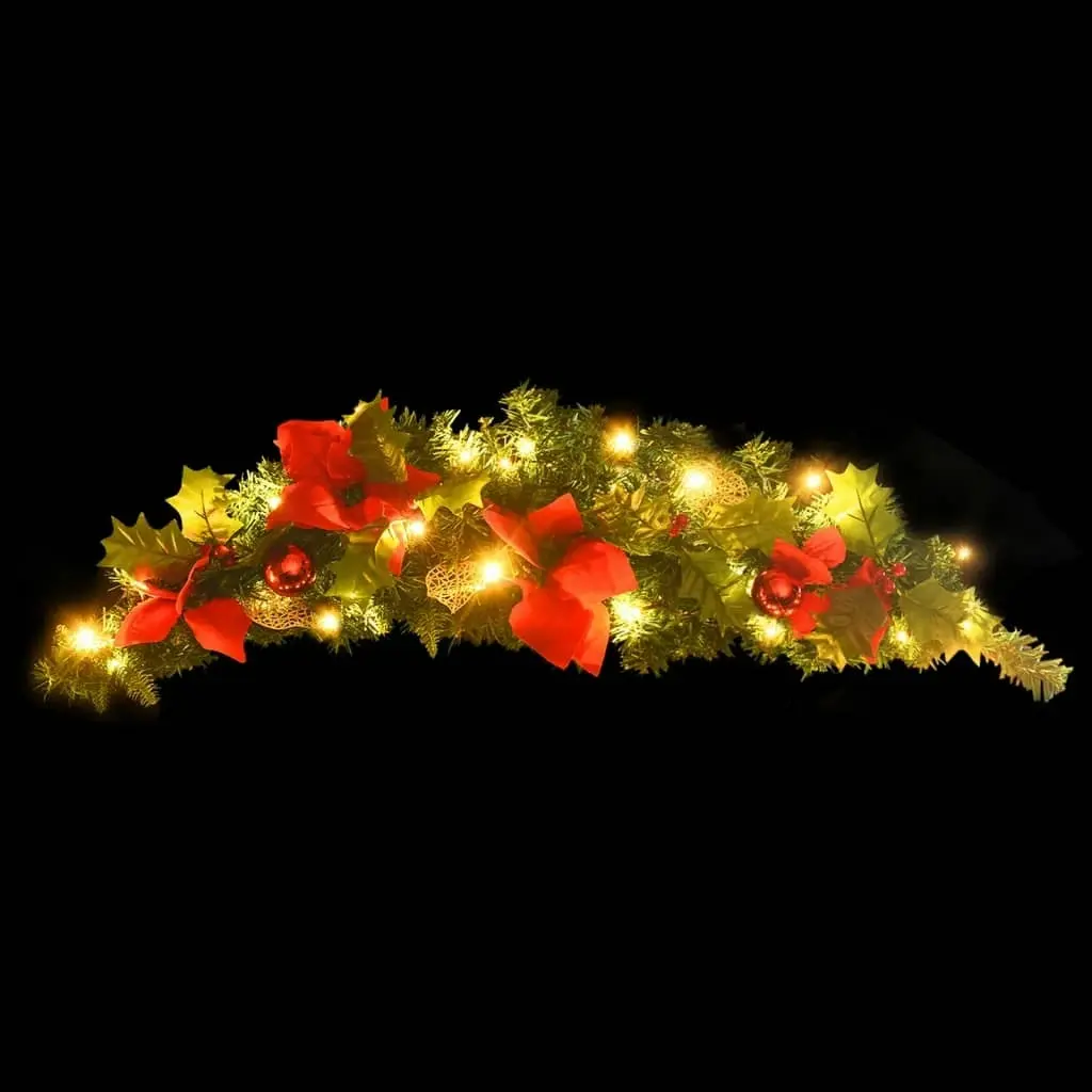 Christmas Arch with LED Lights Green 90 cm PVC 320980