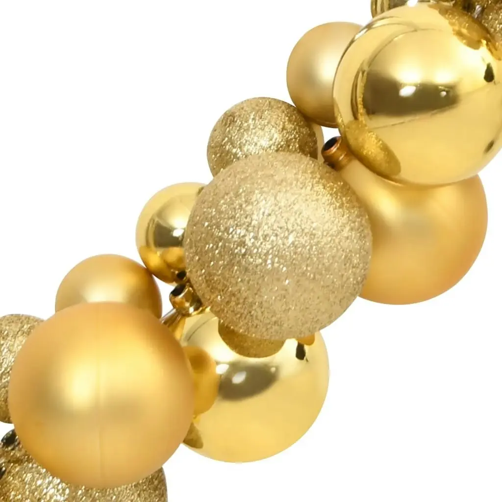 Christmas Balls Garland Gold 175 cm Polystyrene 356131