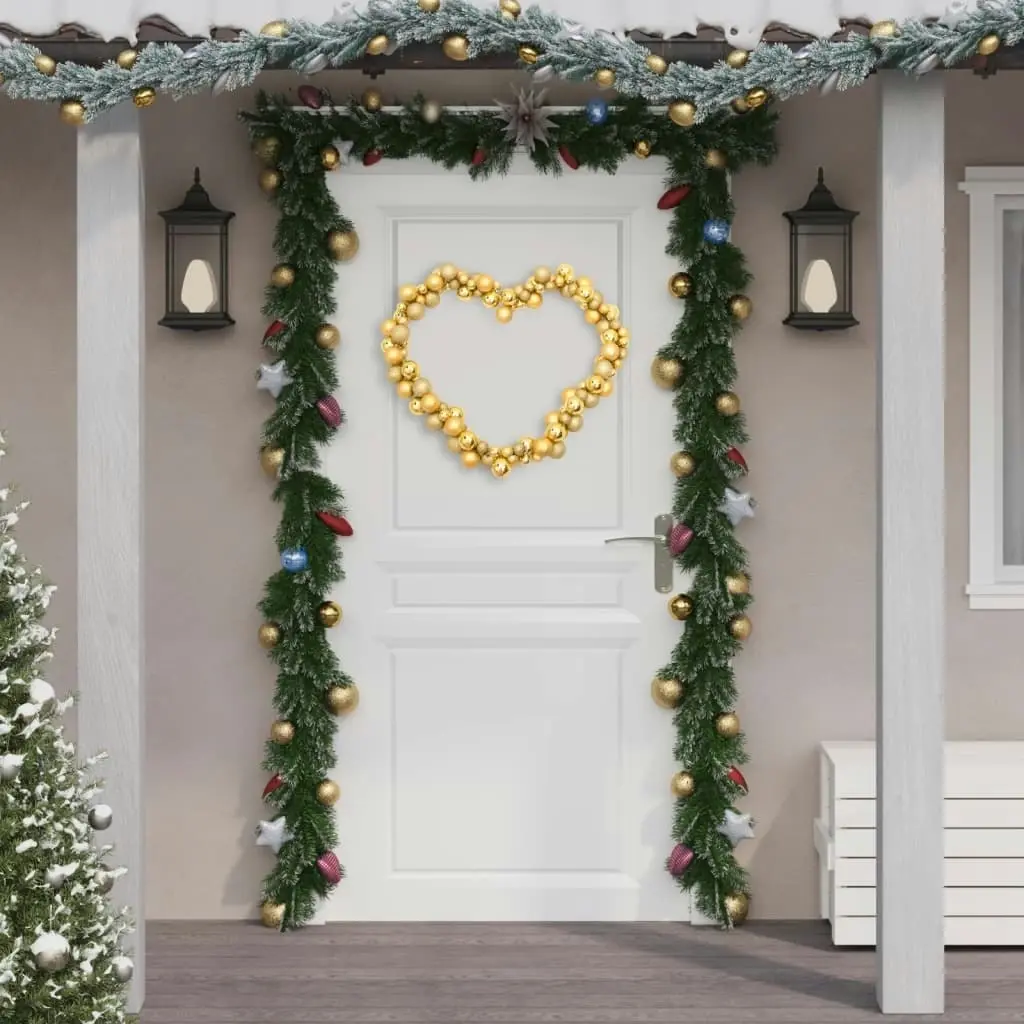 Christmas Balls Garland Gold 175 cm Polystyrene 356131