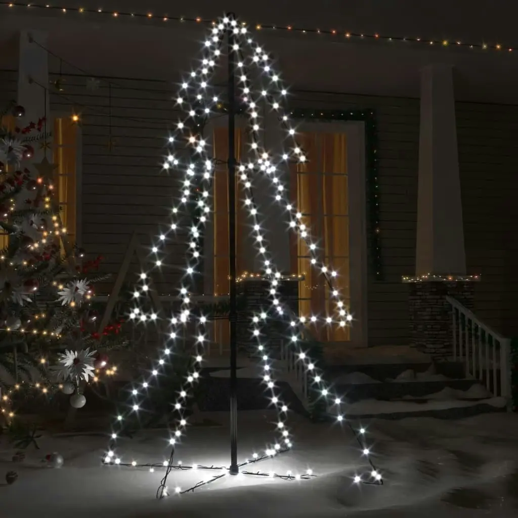 Christmas Cone Tree 200 LEDs Indoor and Outdoor 98x150 cm 328574