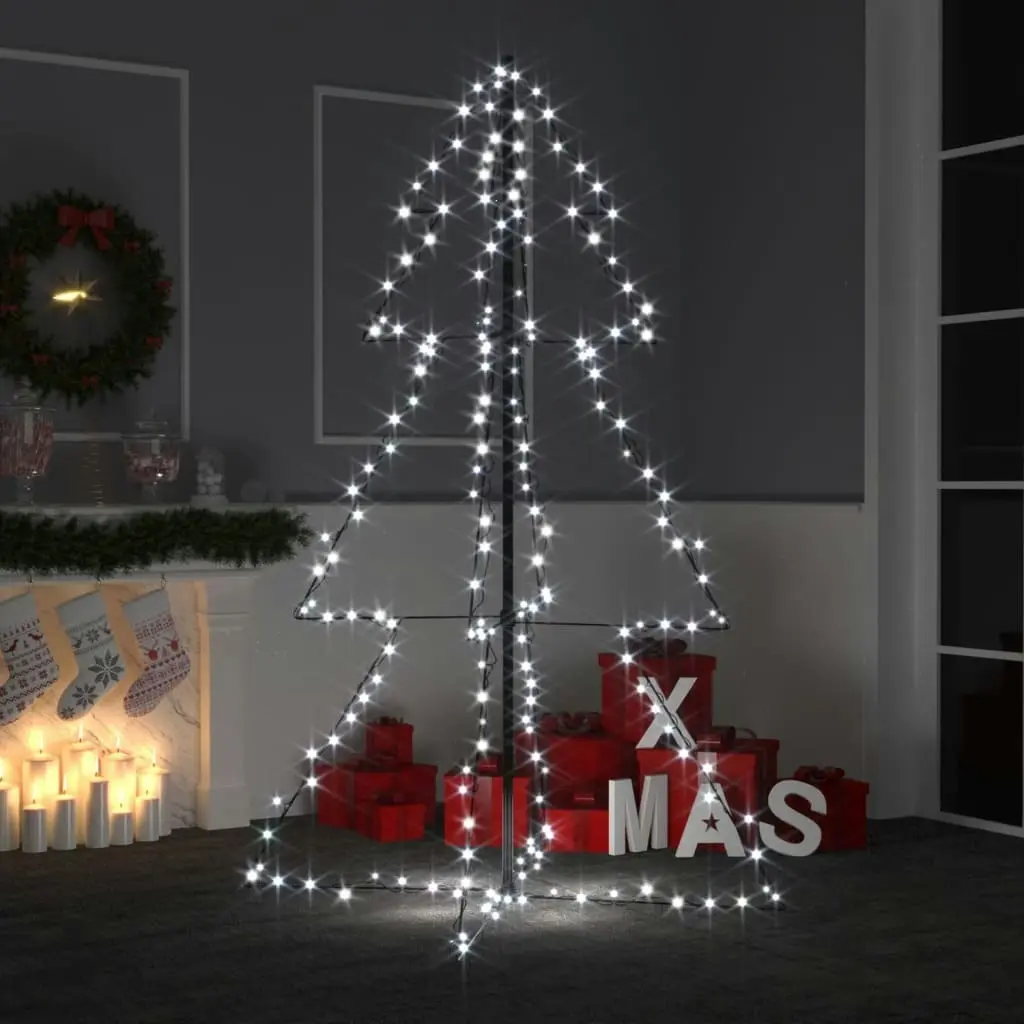 Christmas Cone Tree 200 LEDs Indoor and Outdoor 98x150 cm 328574