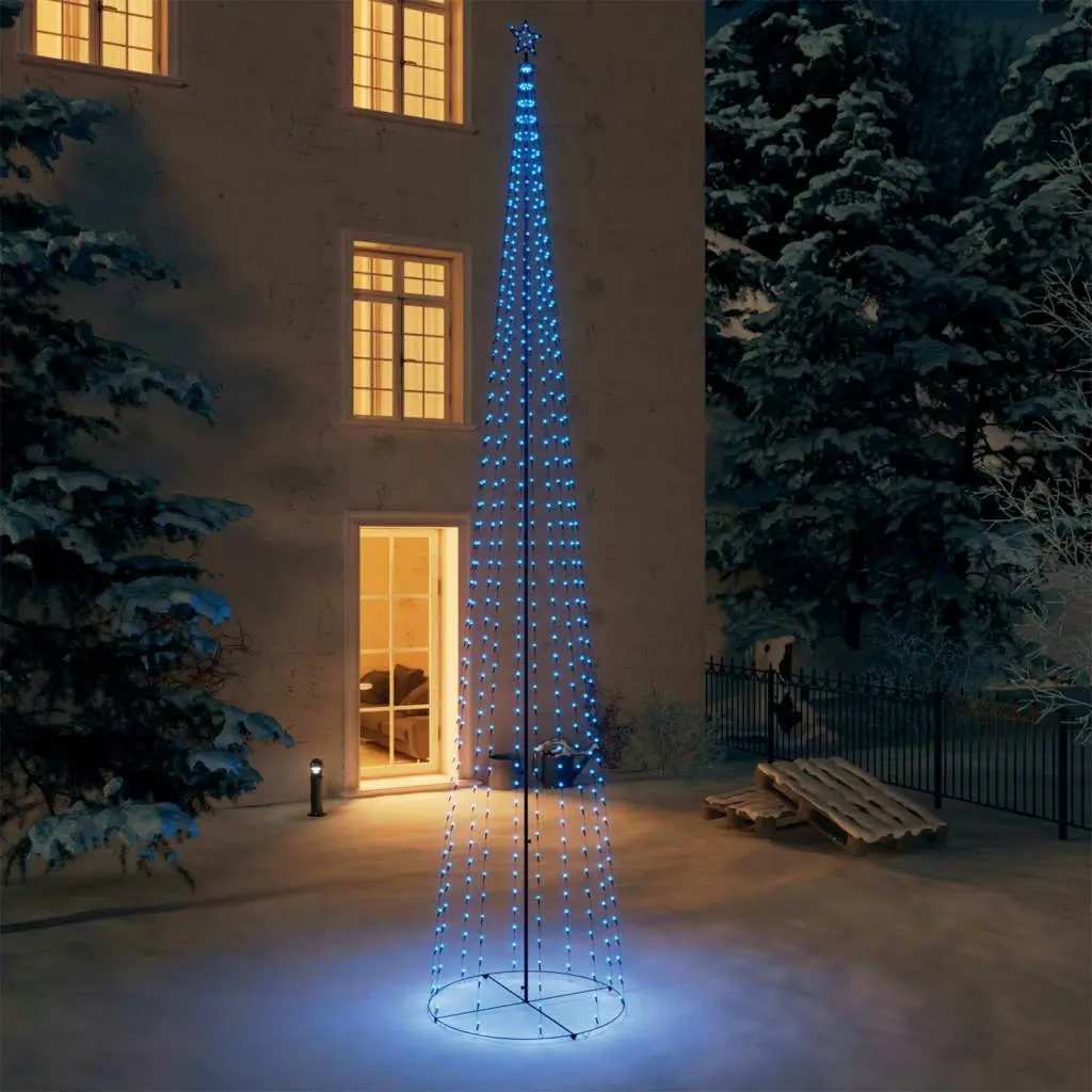 Christmas Cone Tree Blue 732 LEDs 160x500 cm 343702